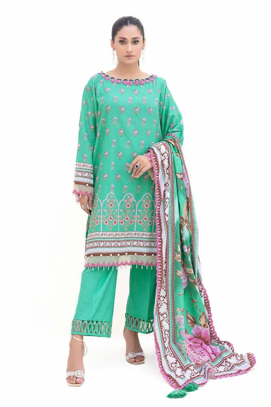 Printed Thick Khaddar Suit By GUL AHMED – K42007T