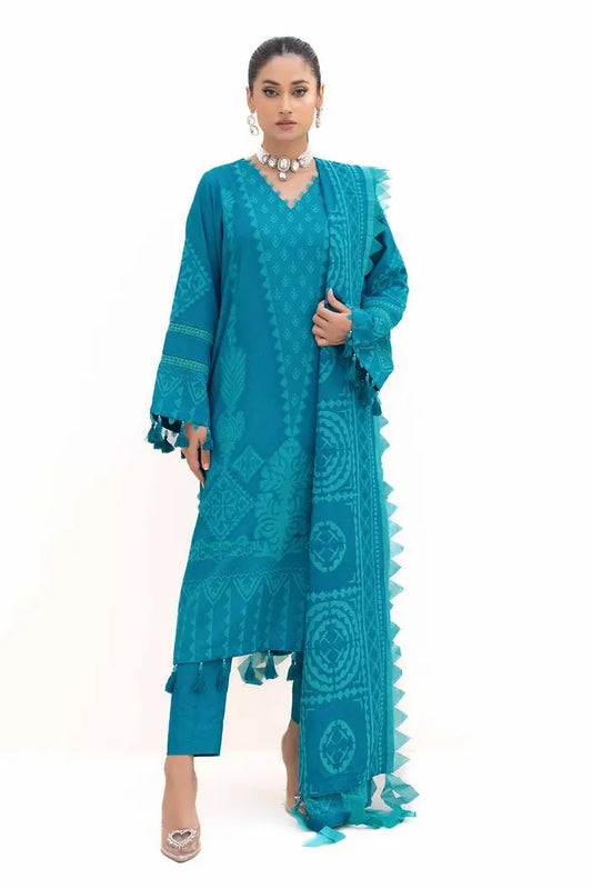 Jacquard Suit with Jacquard Dupatta  By GUL AHMED - MJ42056