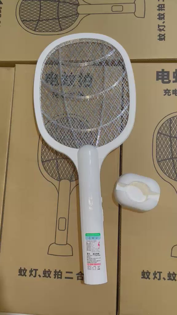 Rechargeable Mosquito Racket With Box & Stand – Electric Insect Killer Bat For Indoor And Outdoor Use | Insects Killer | Mosquito Killer Racket