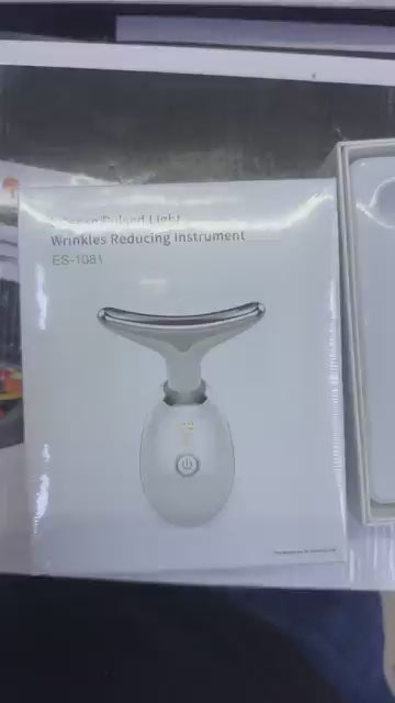 ES-1081 Massager Intense Pulsed Light Wrinkles Reducing Instrument - ESX - Anti Ageing & Reduces Puffiness | Face Massager For Fine Line & Wrinkles - Random Color