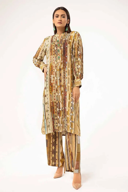 Printed Linen Suit By GUL AHMED – VT42007