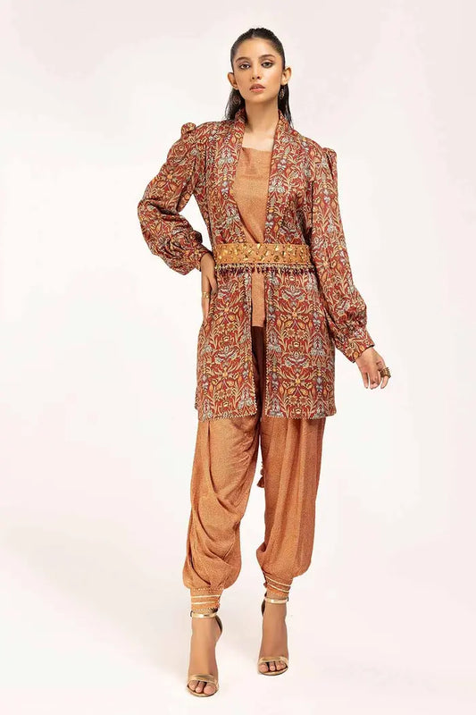 Printed Linen Suit By GUL AHMED – VT42008