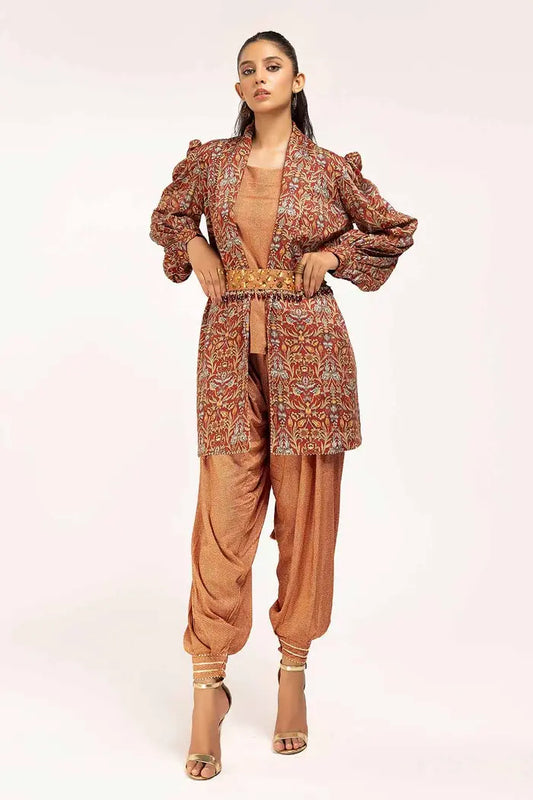 Printed Linen Suit By GUL AHMED – VT42008