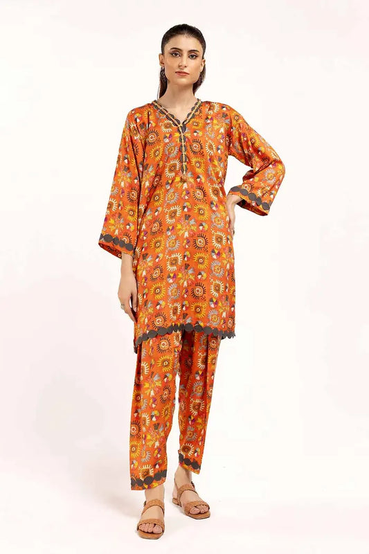 Printed Linen Suit By GUL AHMED – VT42010