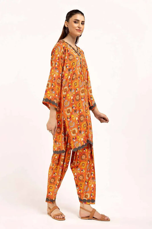 Printed Linen Suit By GUL AHMED – VT42010